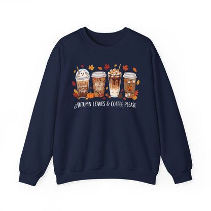Autumn Leaves & Coffee Please Sweatshirt