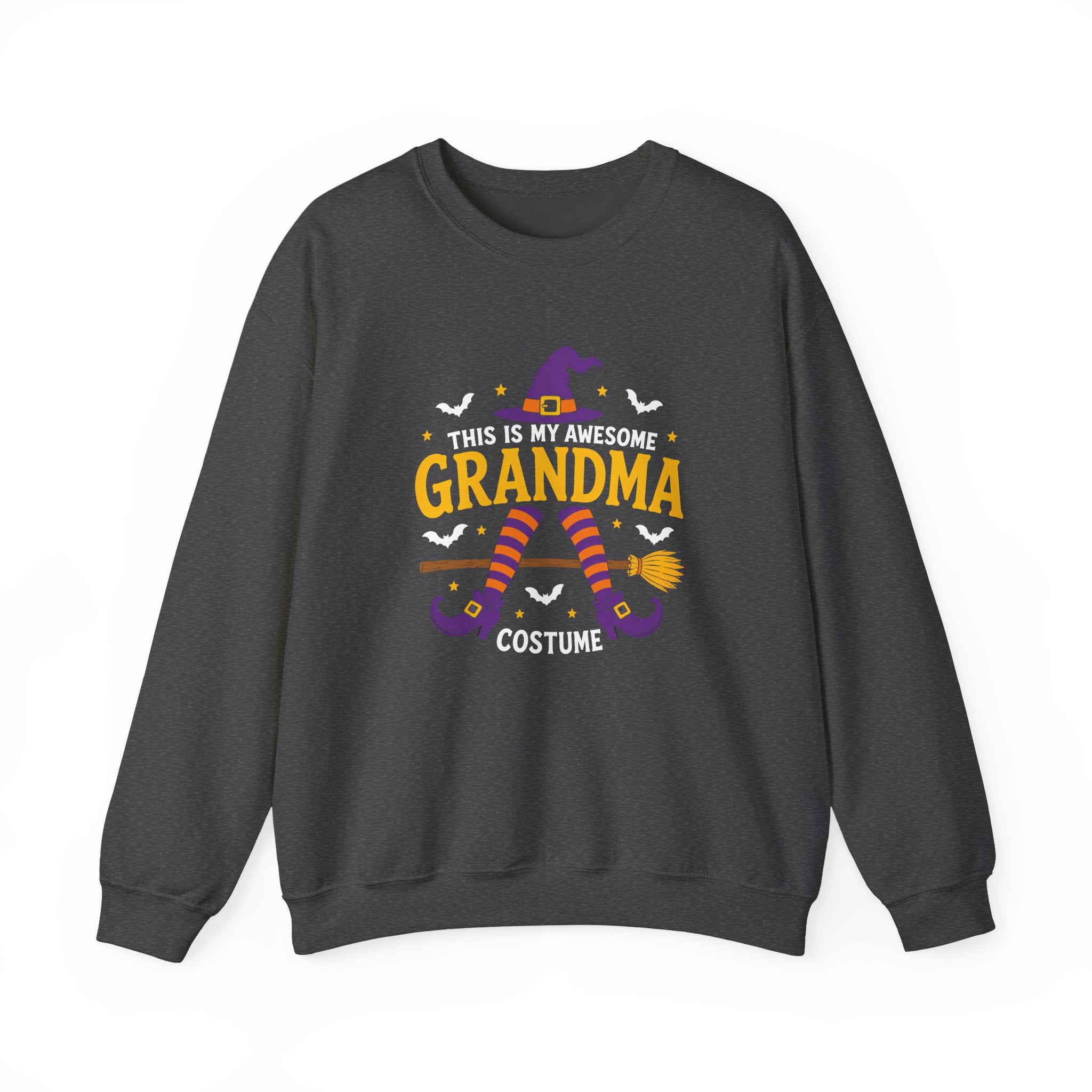 Grandma Halloween Sweatshirt - "This Is My Awesome Grandma Costume" Witch Design